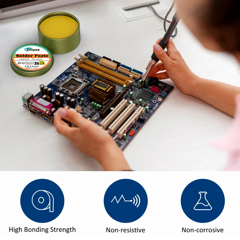 Solder Paste Rosin Flux 10g/30g/100g Lead-free Welding Flux Iron Repair Welding Paste Soldering Tin Soldering Oil Soldering Flux