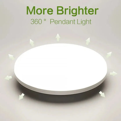 Ultra-thin Round LED Ceiling Lamp Waterproof Flush Mount Fixture 6500K Daylight Modern Home Lighting for Bedroom Kitchen Hallway