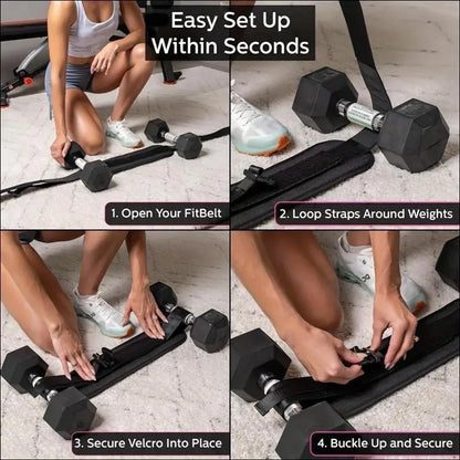 Adjustable Weighted Hip Bridge Belt for Home Gym