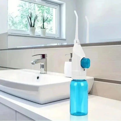 1PC Portable Electric High-Pressure Water Flosser Manual Pulse Jet Dental Teeth And Gums Cleaner Deep Cleaning Oral Irrigator