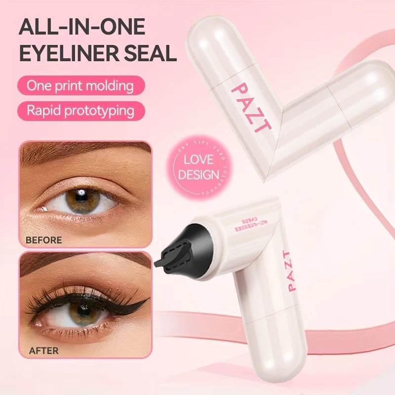 Rotating Eyeliner Stamp Pen, Long-Lasting Waterproof & Sweat-Proof, One-Touch Application, Ideal for Beginners, Perfect for Dail