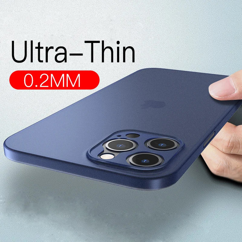 0.2MM Thickness Slim Cover Cases Ultra Thin Matte Phone PP Case For Iphone 11 12 13 14 15 16 17 Air plus Pro Max Mini X Xr XsMax