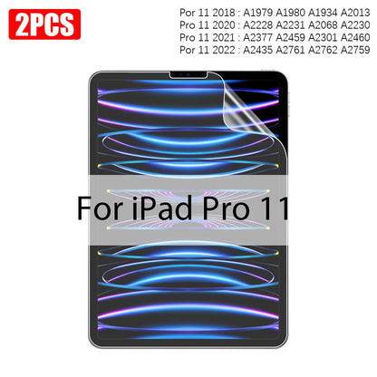 2PCS Paper Film Like For iPad 11th A16 10 9 9th 10th Generation Pro 13 M4 M5 12.9 Screen Protector Ipad Air 11 5 4 M3 M2 Mini 7