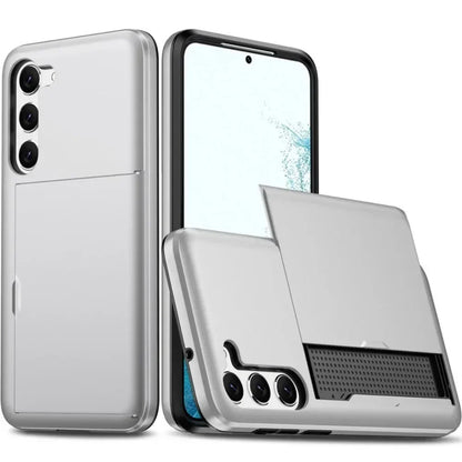 For Samsung Galaxy S26 S25 S24 Ultra S22 Plus S23 S21 S20 FE Note 20 A17 A55 Wallet Cover Card Holder Slot Shockproof Phone Case