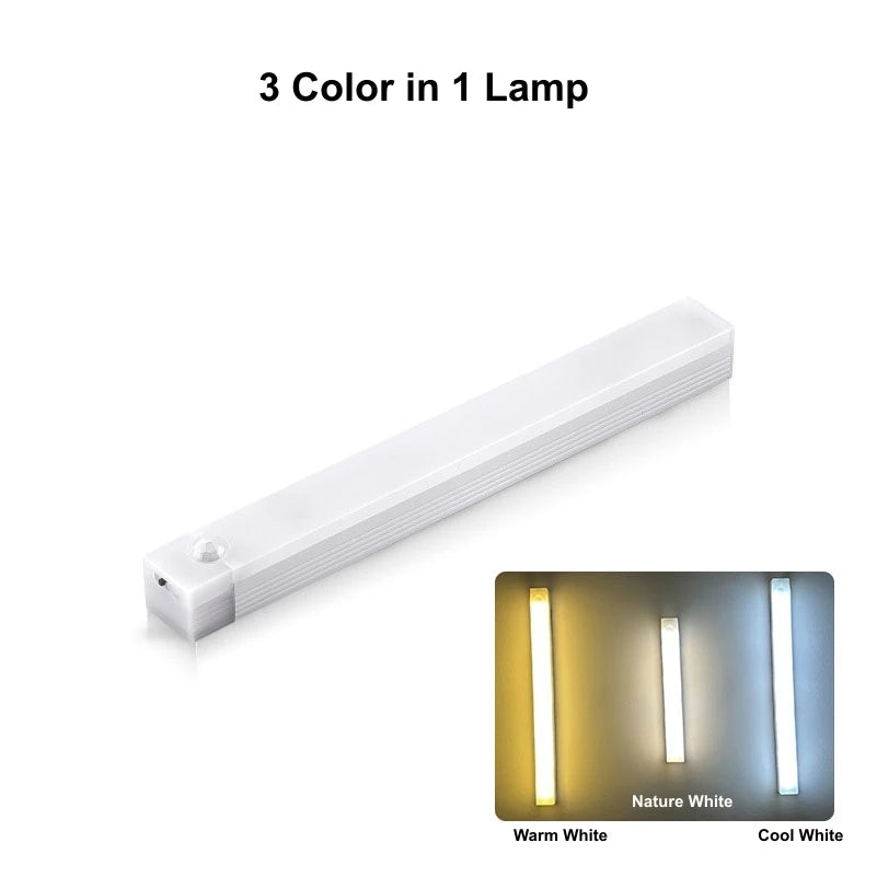 USB Rechargeable Motion Sensor LED Cabinet Light Bar