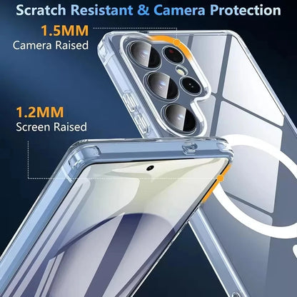 For Samsung Galaxy Note 10 PLUS 20 Ultra A05 A05S A06 A15 A16 A26 A35 A36 A54 For Magsafe Magnetic Wireless Charging Phone Case
