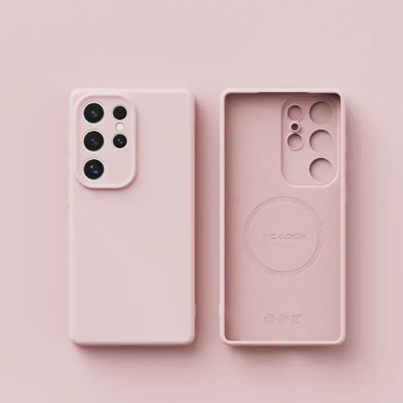Original Liquid Silicone Magnetic Phone Case For Samsung Galaxy S26 S25 S24 S23 S 26 Ultra Plus Cases Wireless Charge Soft Cover
