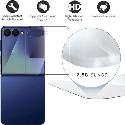 4PCS Tempered Glass For Samsung Galaxy Z Flip 7 FE 6 5 Clear Premium Screen Protector For Samsung Z ZFlip7 6 5 Flip7 Film Glass