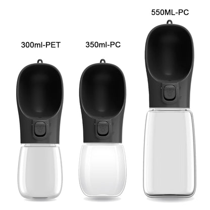 Portable Dog Water Bottle with Drinking Bowl – 300ml to 550ml