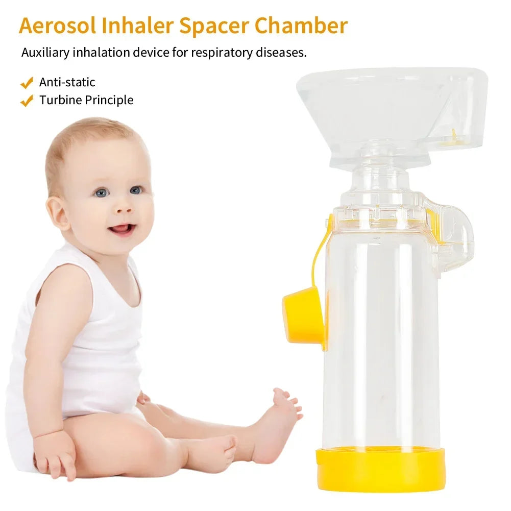 Professional Adult/Pediatric/Baby Asthma Spacer Inhaler Spacer Device Silicone Aerosol Cabin Surgical Supplies Health Care Tools