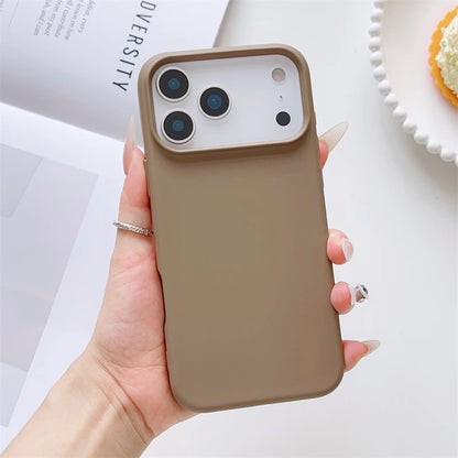 Matte Candy Color Phone Case for iPhone 17 Air 16 16E 15 Pro Max Liquid Silicone Shockproof Protection Skin Feeling Solid Cover