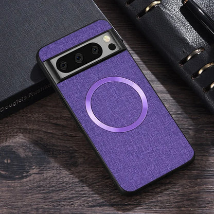 for Magsafe Fabric Cloth Case for Google Pixel 9 8 7 6 10 Pro XL 7A 8A 6A Magnetic Wireless Charging Slim Cover for Pixel 9Pro