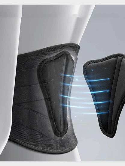 Adjustable Back Support Belt For Men, Multi-Strap Compression Design, Breathable Mesh Waist Shaper, Daily Support