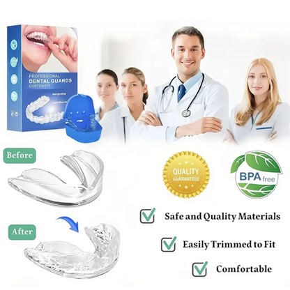 Hot Sale 4pcs/Box Mouth Guards for Clenching Teeth Moldable Dental Teeth Night Guard for Adult Stop Teeth Grinding Bruxism Tray