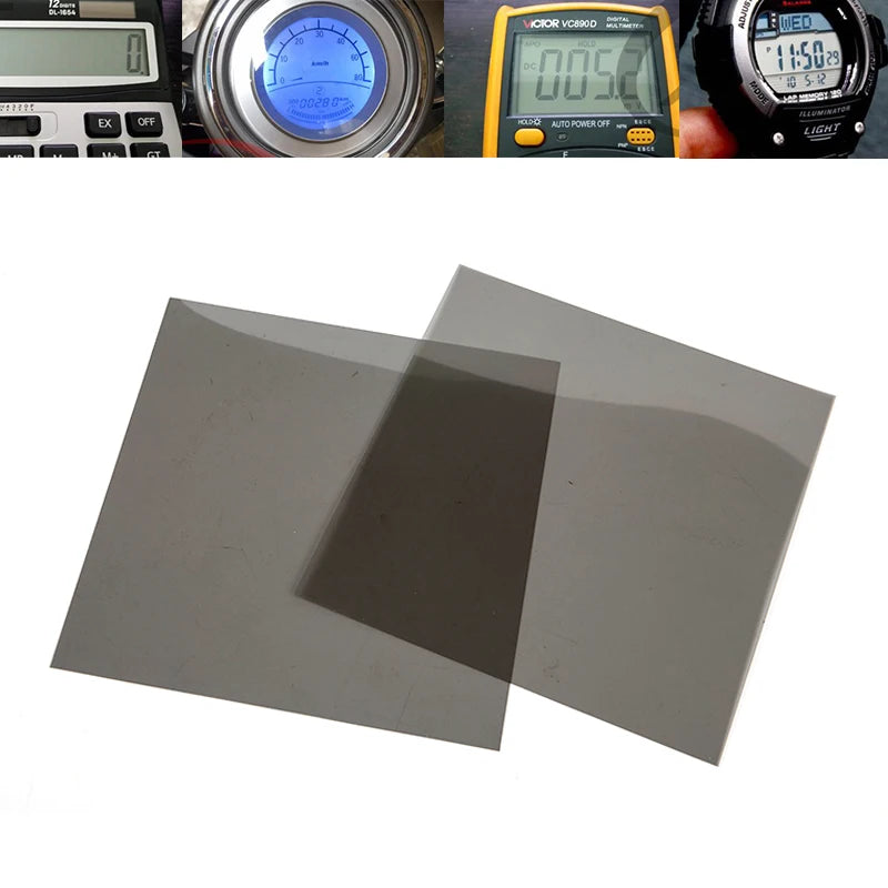18cm LCD Polarising Film Electronic Instrument Display Film Electric Car Wristwatch Screen Image Polarising Film