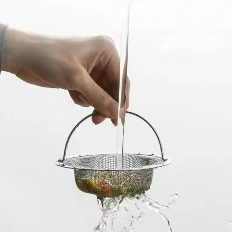 1Pc Stainless Steel Kitchen Sink Filter, Garbage Food Residue/Hair Catcher, Keep Your Bathtub