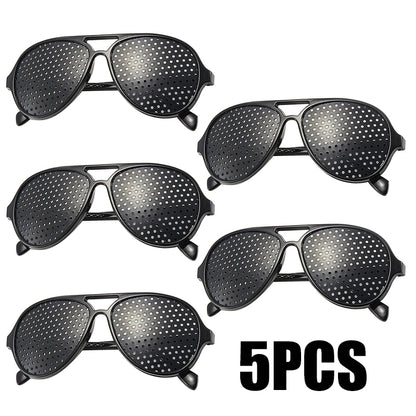 Anti-myopia Astigmatism Glasses Vision Correction Fatigue Pin Hole Glasses With Holes For Men Women Eyesight Improvement Eyewear