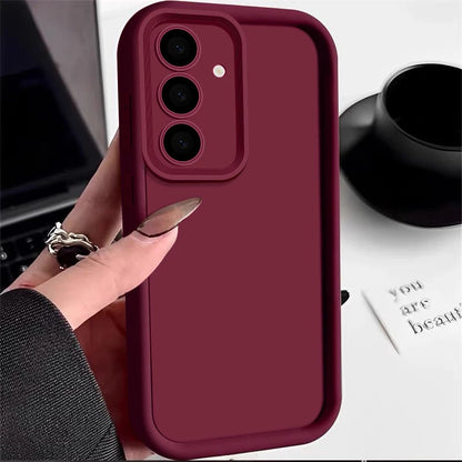 Soft TPU Case For Samsung Galaxy A56 A55 A54 A53 A35 A15 A16 A25 5G S24 S26 S25 Ultra S23 FE Candy Color Silicone Phone Cover