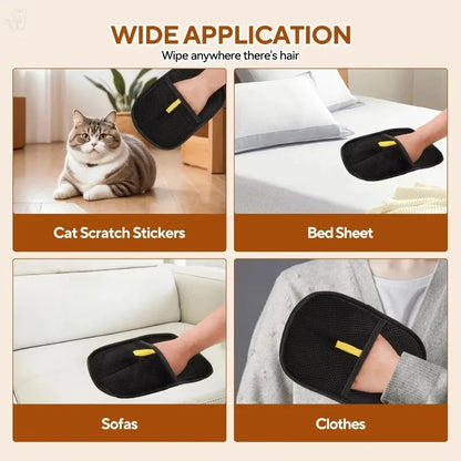 Pet Hair Remover Portable Washable Clothes Hair Dehairing Gloves Pet Cleaning Products Pet Accessories