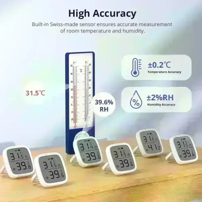 SONOFF SNZB 02D Zigbee Temperature Humidity Sensor SNZB-02D with LCD Screen for EWeLink SONOFF ZigBee Bridge Alexa Alice