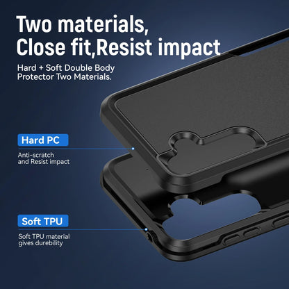 Luxury Case for Samsung Galaxy S25 edge S25 S24 FE S22 S21 S23 Plus Ultra plain Armor Heavy Duty Military Grade Protective cover