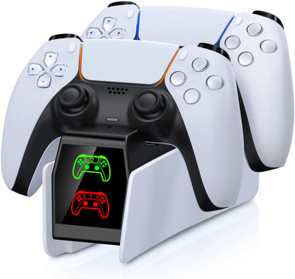 Controller Charging Station for PlayStation 5 Dual Fast Charger LED Indicator Charging Stand Docking Station PS5 Accessories