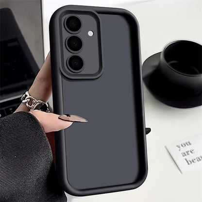 Soft TPU Case For Samsung S26 S25 S24 S23 S22 S21 Ultra Plus FE S25 edge A54 note 20 Shockproof Solid Color Silicone Phone Cover