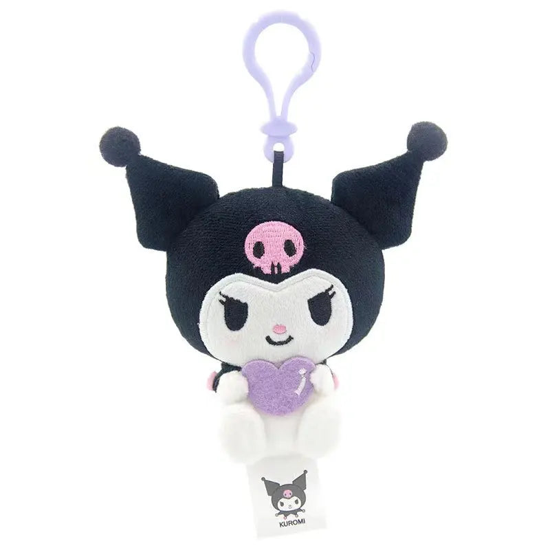 Genuine Sanrio Piano Plush Toy Hello Kitty My Melody Kuromi Cinnamoroll Cartoon Student Backpack Pendant Decoration Girl Gift