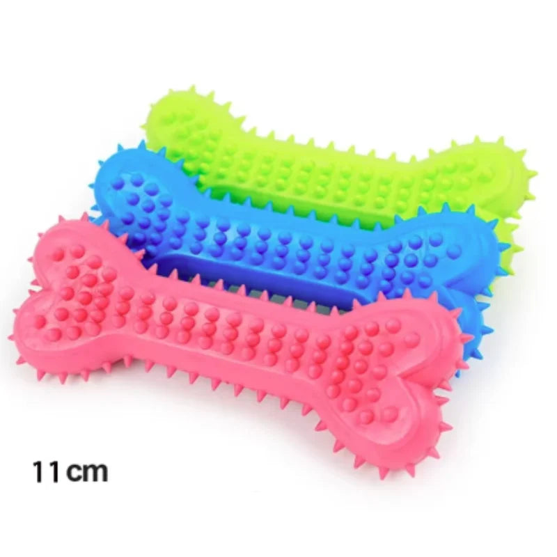 Dog Teething Toy Chew Stick Bite Resistant Fun Leak Proof Food Toy Pet Teether Cleaner Stick
