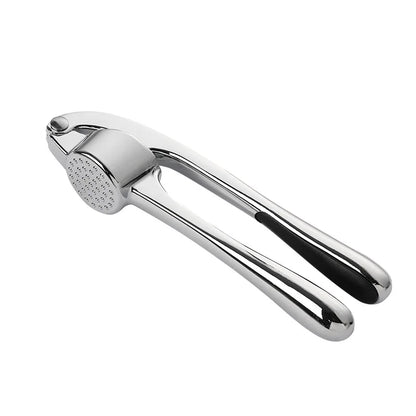 LMETJMA Premium Garlic Press Stainless Steel Garlic Mincer Garlic Crusher Easy to Squeeze and Clean Kitchen Tools JT202