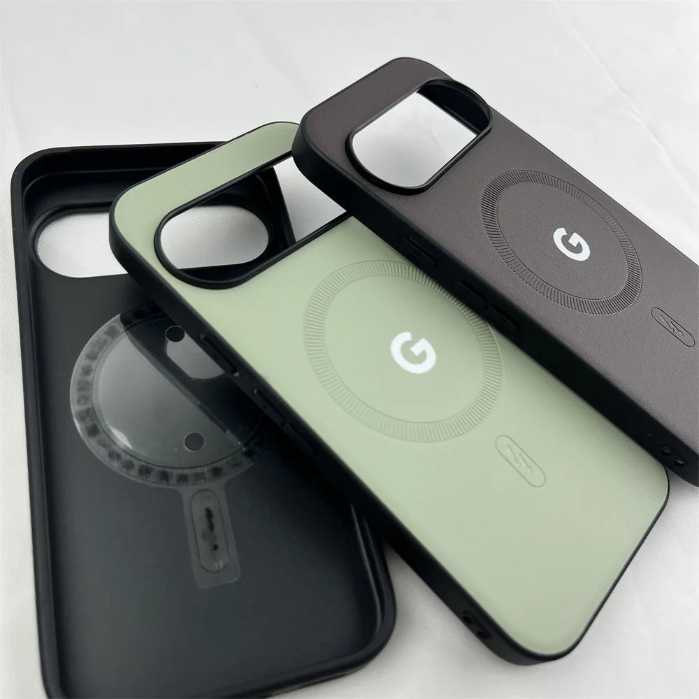 For Magsafe Case For Google Pixel 8 9 10 Pro XL 8A 8Pro 9proxl 10proxl Magnetic Wireless Charging Shockproof Bumper TPU Cover