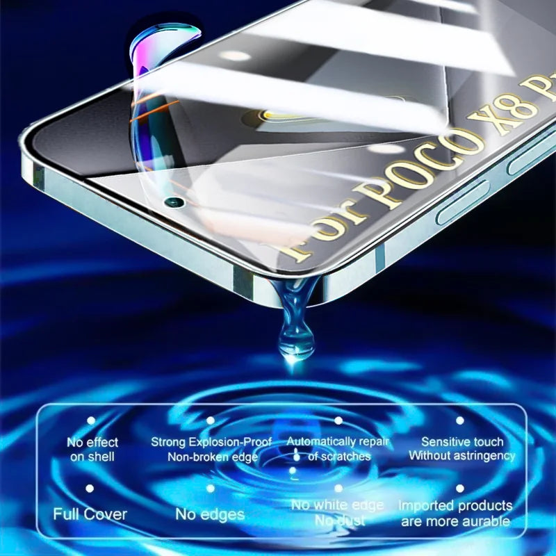 4PCS Hydrogel Film For Xiaomi POCO X8 Pro Max X7 X6 X5 X4 GT X3 M6 M7 Pro Screen Protector For POCO F8 Ultra F7 Pro F6 C75 Film