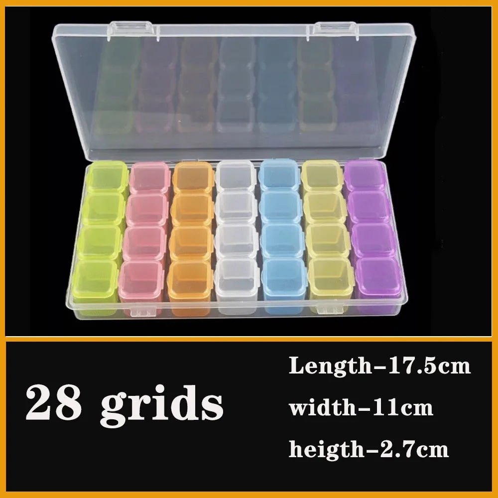 Transparent Plastic Screw Compartment Box – Jewelry, Earring & Tool Storage Organizer