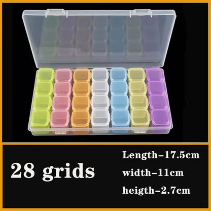 Transparent Plastic Screw Compartment Box – Jewelry, Earring & Tool Storage Organizer