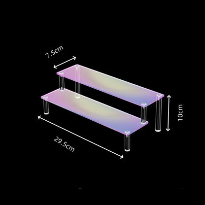 Clear Acrylic Display Stand For Anime Figures Cupcake Shelf Organizer Desserts Holder Jewels Display Risers Stand Perfume Stand