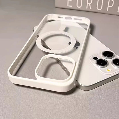 Luxury Candy Wireless Charging Phone Case For iPhone 17 16 15 14 13 12 11 Pro Max 16 Plus 16e Magnetic Bumper Cover for Magsafe