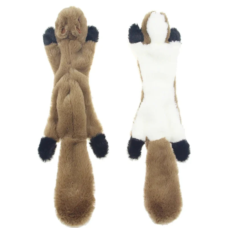 New 45cm Simulated Animal Holster No Stuffing with Squeakers Dog Chew Toy Durable Plush Crinkle Pet Squeak Toys Pet Supplies