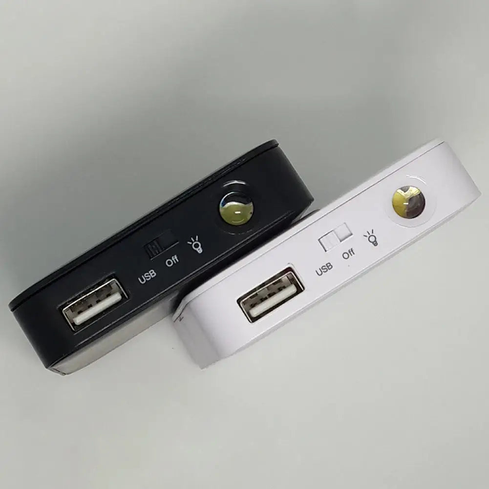 Multi Function AA Battery USB Charger Compact Emergency Power Bank for Outdoor Travel Built in LED Light 2V-3V Input Universal