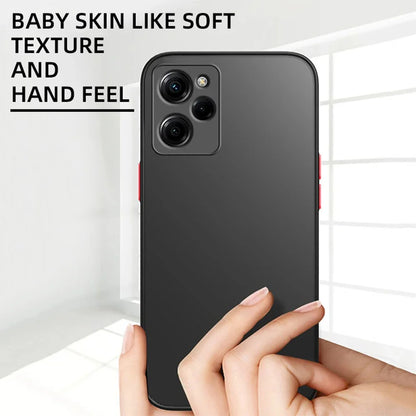 Luxury Matte Armor Case for Xiaomi Note 12 Turbo 13 11 10 Pro Plus 5G Shockproof Bumper Phone Cover For Redmi 12 12C 10 10C 4G