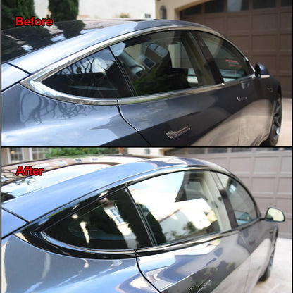 Glossy Black Vinyl Wrap Strip – Car Trim & Door Protection Film