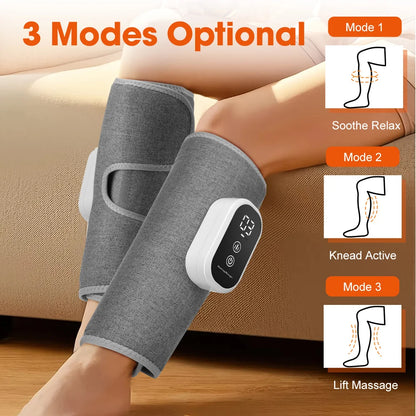 Eletric Air Pressure Calf Massager 3 Level Airbag Compression Wireless Massage Foot Leg Muscle Blood Circulation Relieve Fatigue