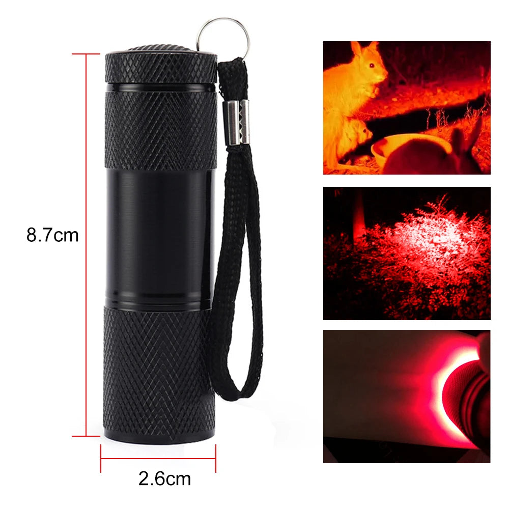 Vein Finder 9*625nm Red Light LED Flashlight Infrared Vein Locator Nurse Injection Vein Viewer Blood Vessel Lamp Mini AAA Torch