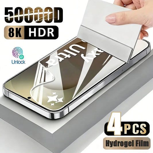 NNBILI 4pcs Hydrogel Film For Samsung Galaxy S26 S25 S24 S23 S22 S21 S20 Ultra Plus Screen Protector For Samsung S23 S20 S21 FE