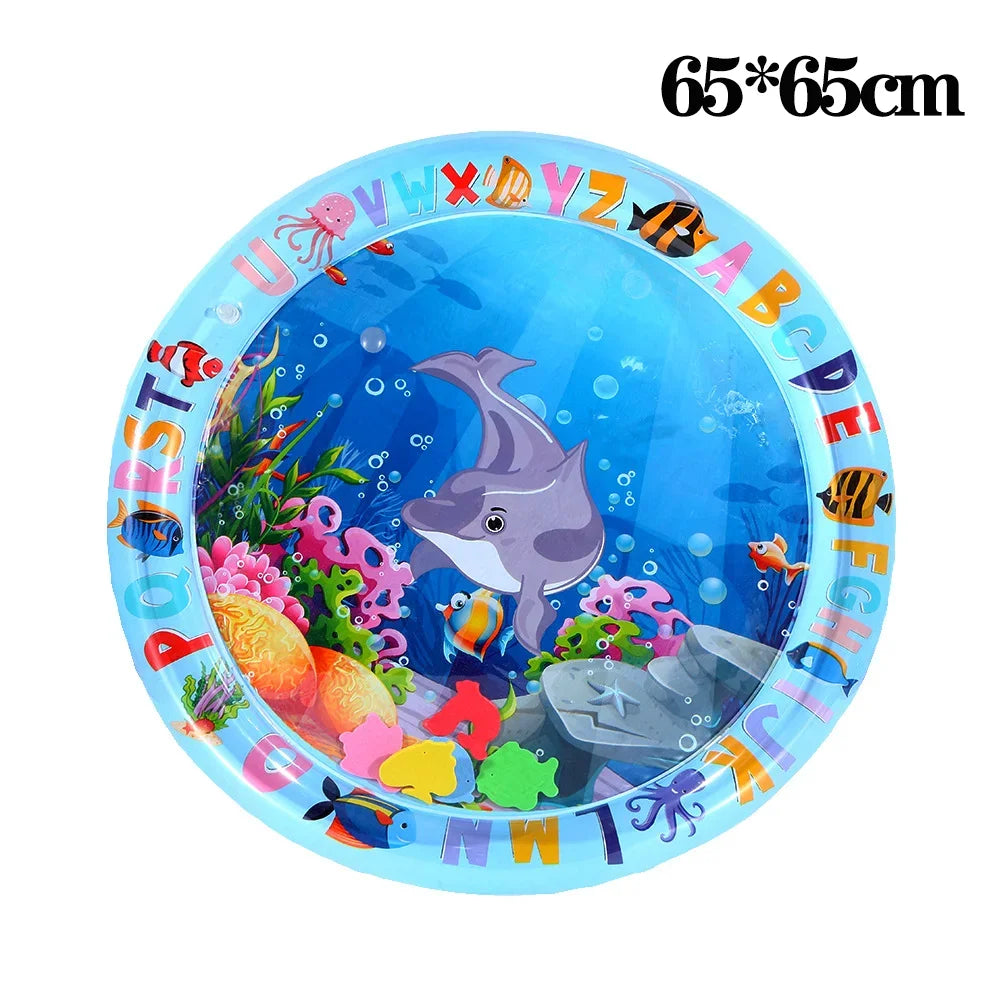 Inflatable Pet Water Play Mat – Ocean Theme Sensory Toy