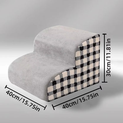 2/3/4 Steps Dog Secure Stairs High Density Foam Ramps Non-Slip Pets Steps for Older Dogs Pets with Joint Pain Sofa Bed Ladder
