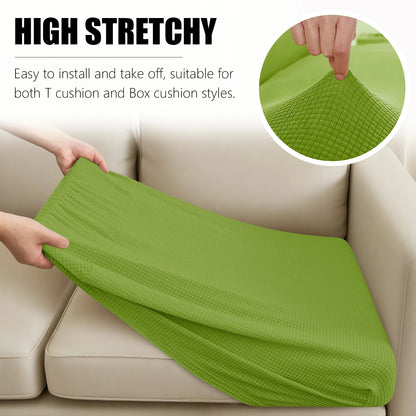 1 2 3 4 Seat Sofa Cushion Cover Back Combination Kit Cover Living Room Waterproof Jacquard Slipcover Couch Seat Protector Case