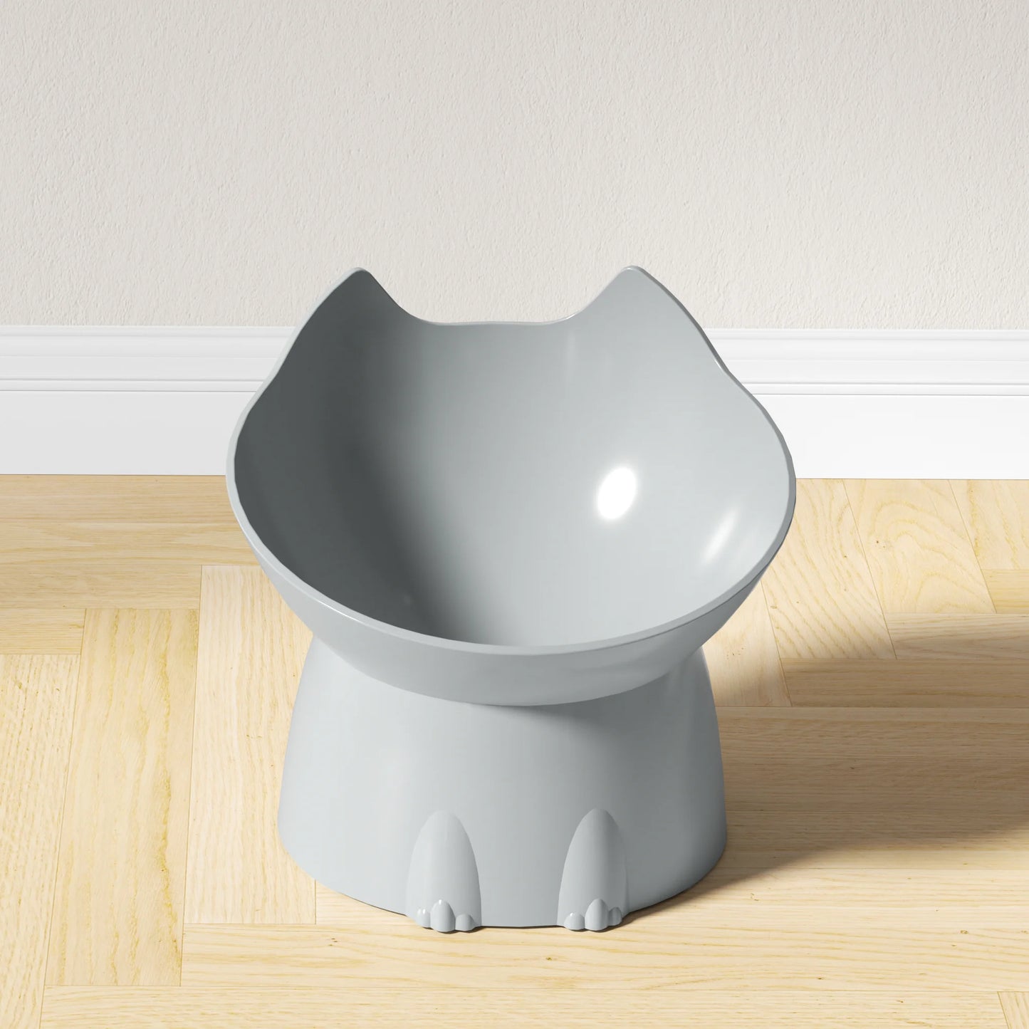 WhiskerWare Elevated Cat Bowl – Anti-Tip Raised Feeding Dish