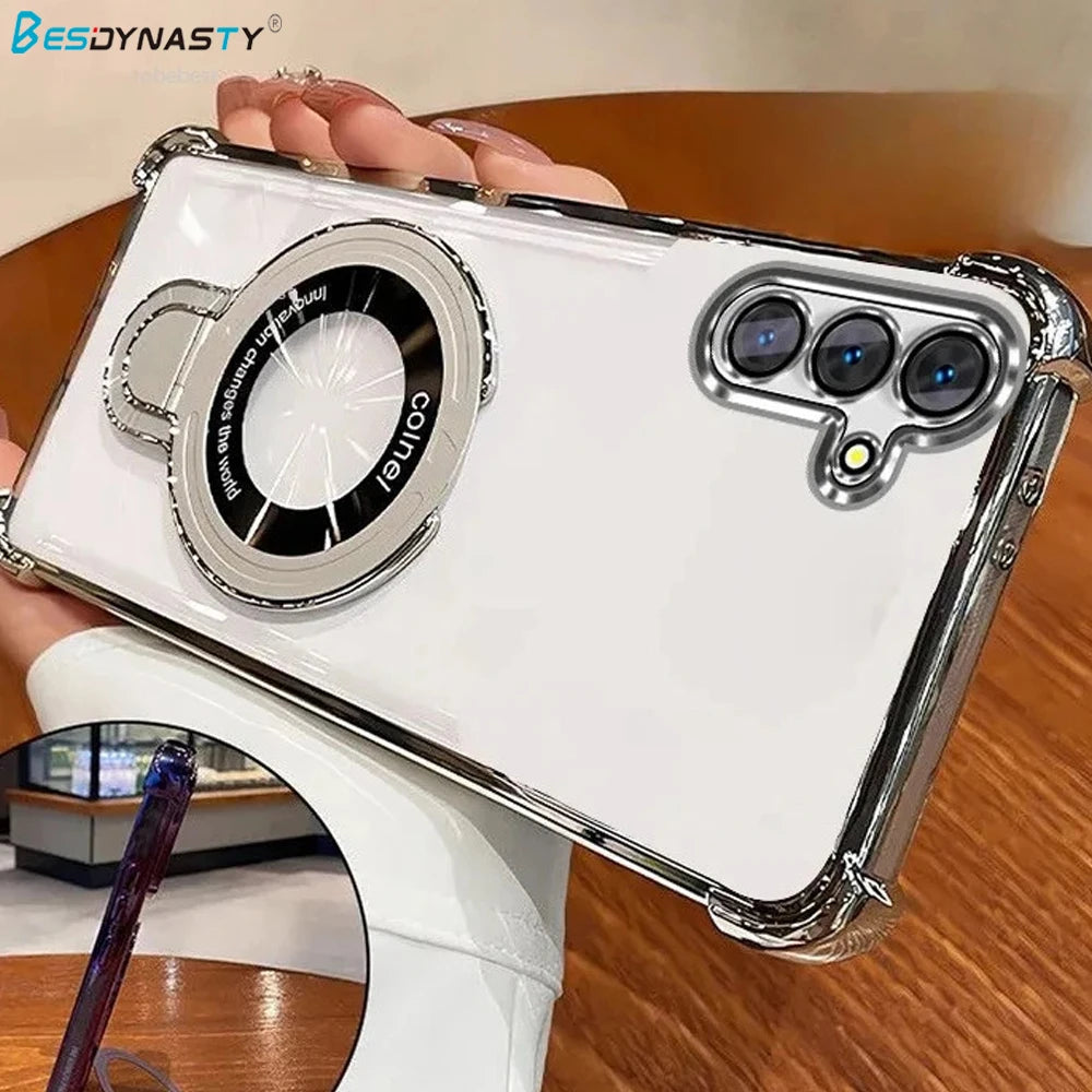 Shockproof Plating For Magnetic Bracket For Magsafe Case For Samsung Galaxy A57 A37 A16 A26 A36 A56 A17 A06 A15 A25 A35 A55 A14