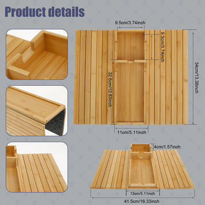 Wood Sofa Arm Tray Sofa Tray in Folding Design Sturdy and Robust Sofa Tray Convenient Sofa Tray for Storage Sofa Tray Home