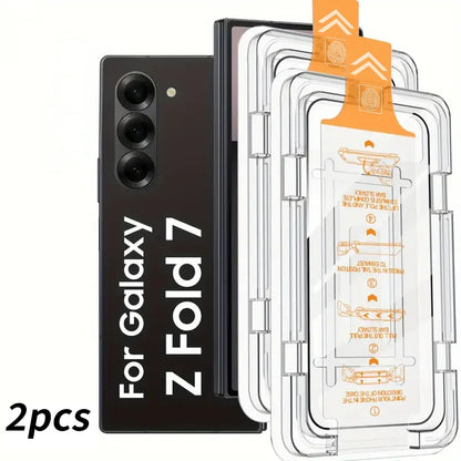 2PCS Easy Install Screen Protector For Samsung Galaxy Z Fold 7 8 Z Fold7 zfold7 Privacy Anti-Spy Clear Front Tempered Glass Film